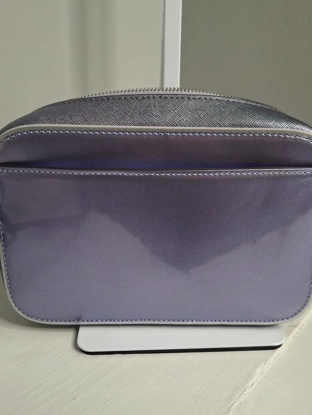 Kate Spade New York Lilac Patent Camera Crossbody Bag Card Holder & Dust Bag Set
